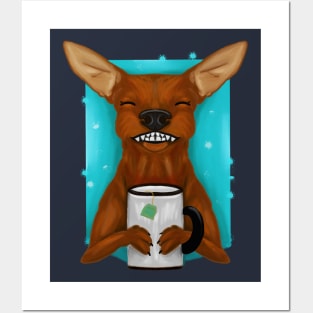 Miniature pinscher smile Posters and Art